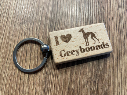 Greyhound Keyring Dog Lover Gift  | Ashton and Finch