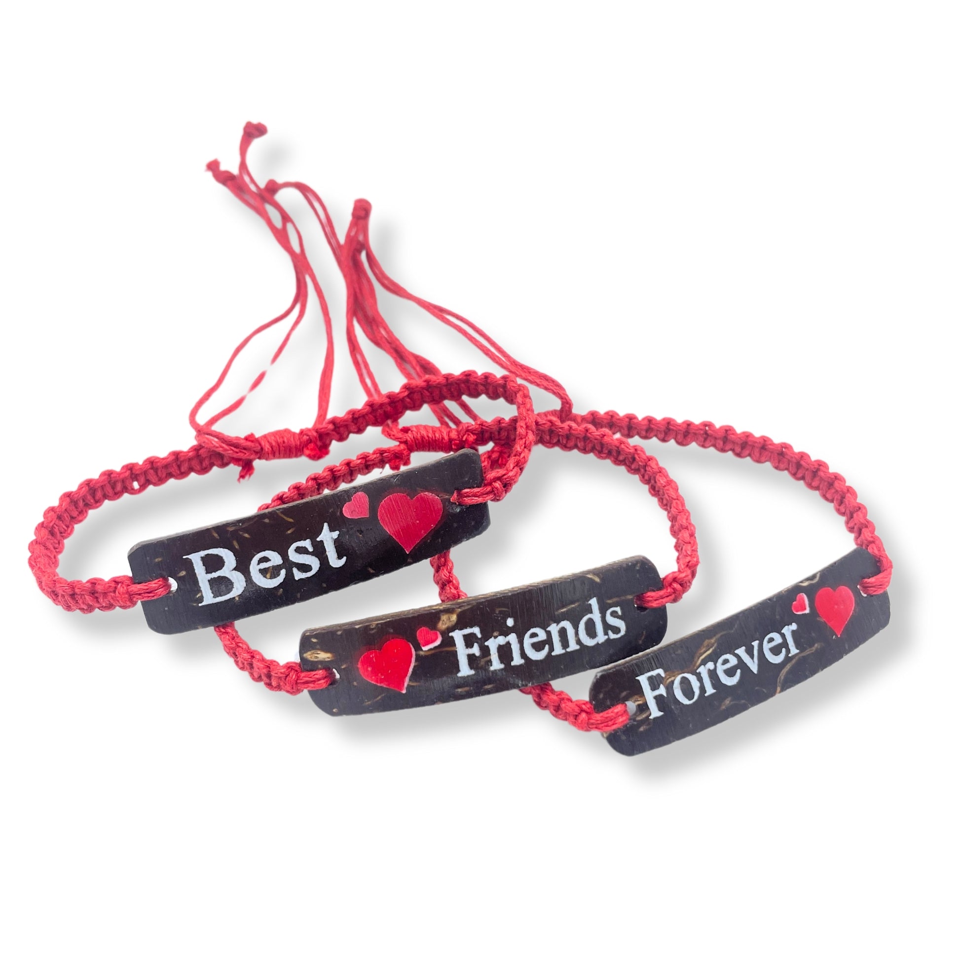 Handmade Friendship Bracelets - Coconut Print Friends Design 4o mini