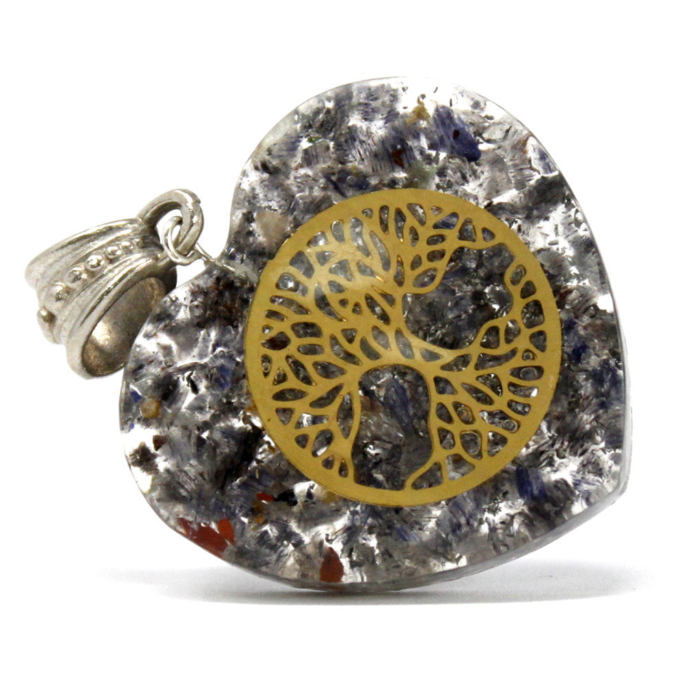 Heart Tree of Life Orgonite Power Pendant