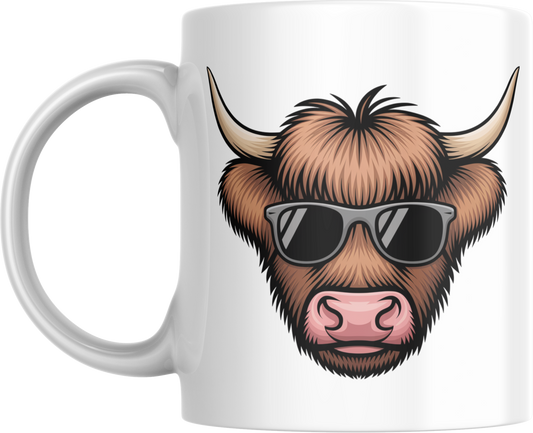Highland Cow Mug – Funny Scottish Cow Coffee Cup