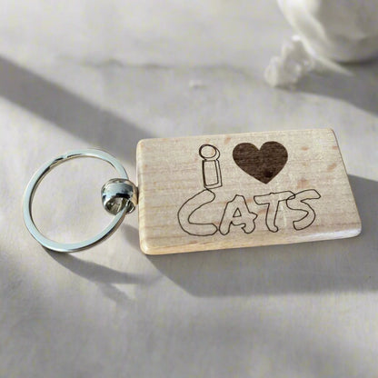 I Love Cats Keyring Gift  | Ashton and Finch