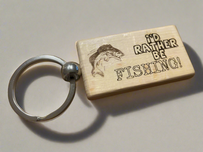 I'd Rather Be Fishing Keyring Gift  | Ashton and Finch
