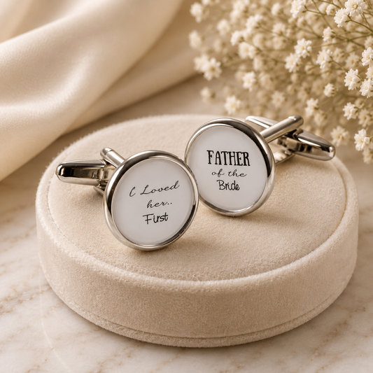 I Loved Her First Wedding Cufflinks