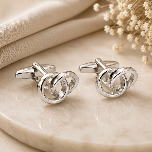 Joined Wedding Rings Cufflinks