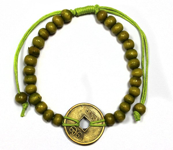 Lime Green Good Luck Feng Shui Bracelet