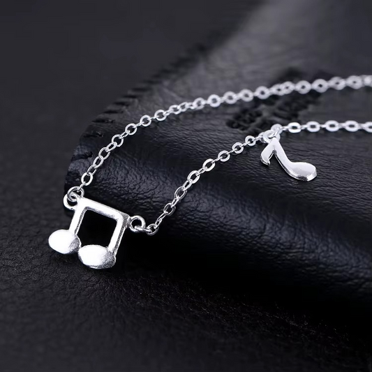 Musical Note 925 Silver Necklace 18 Inch Chain | Ashton and Finch