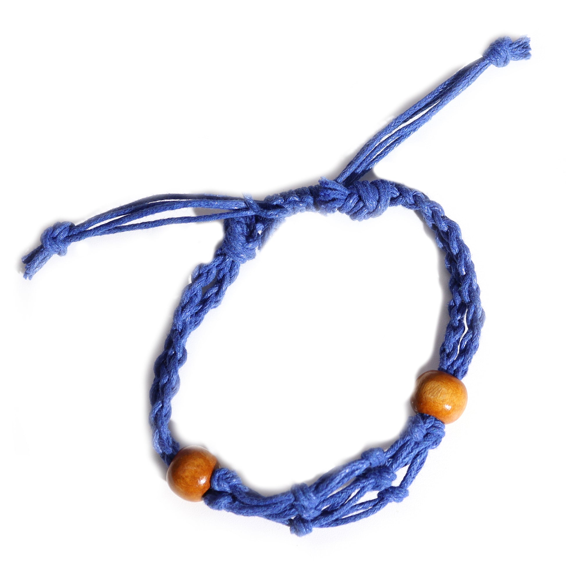 Navy Gemstone Bracelet Cord