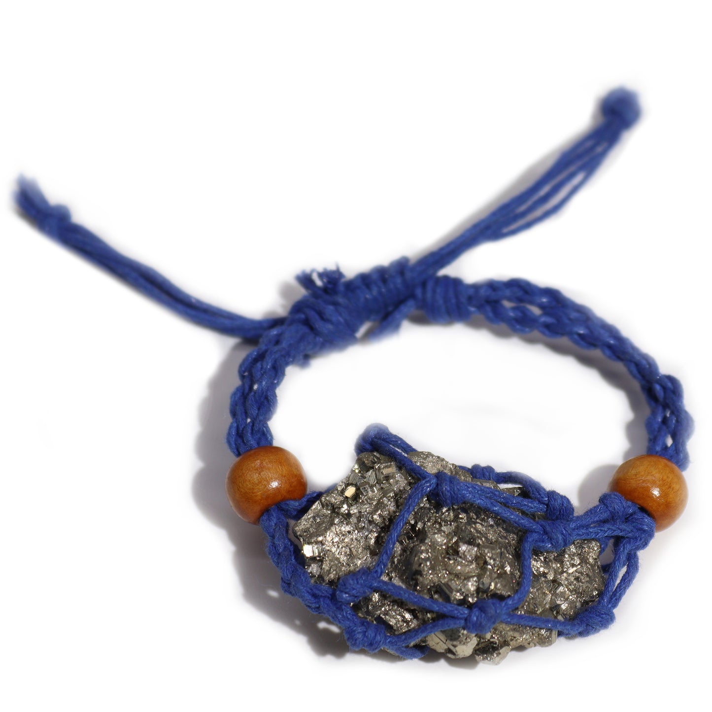 Navy Gemstone Bracelet Cord