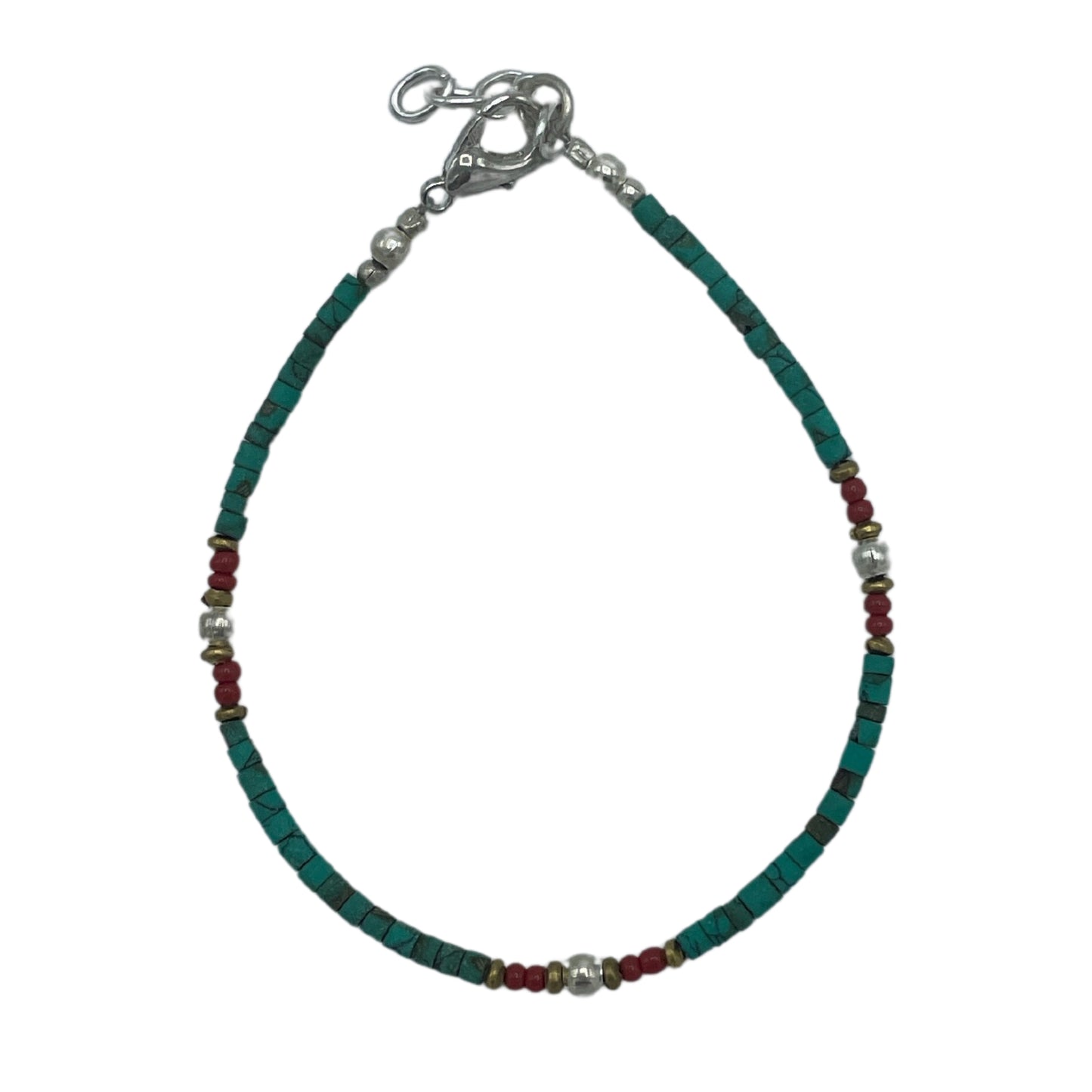 Nepalese Extra Fine Gem Bracelet - Turquoise Beads