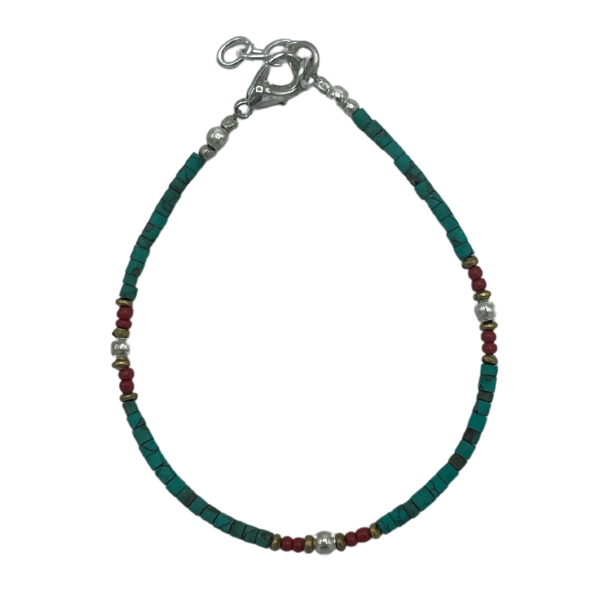 Nepalese Extra Fine Gem Bracelet - Turquoise Beads