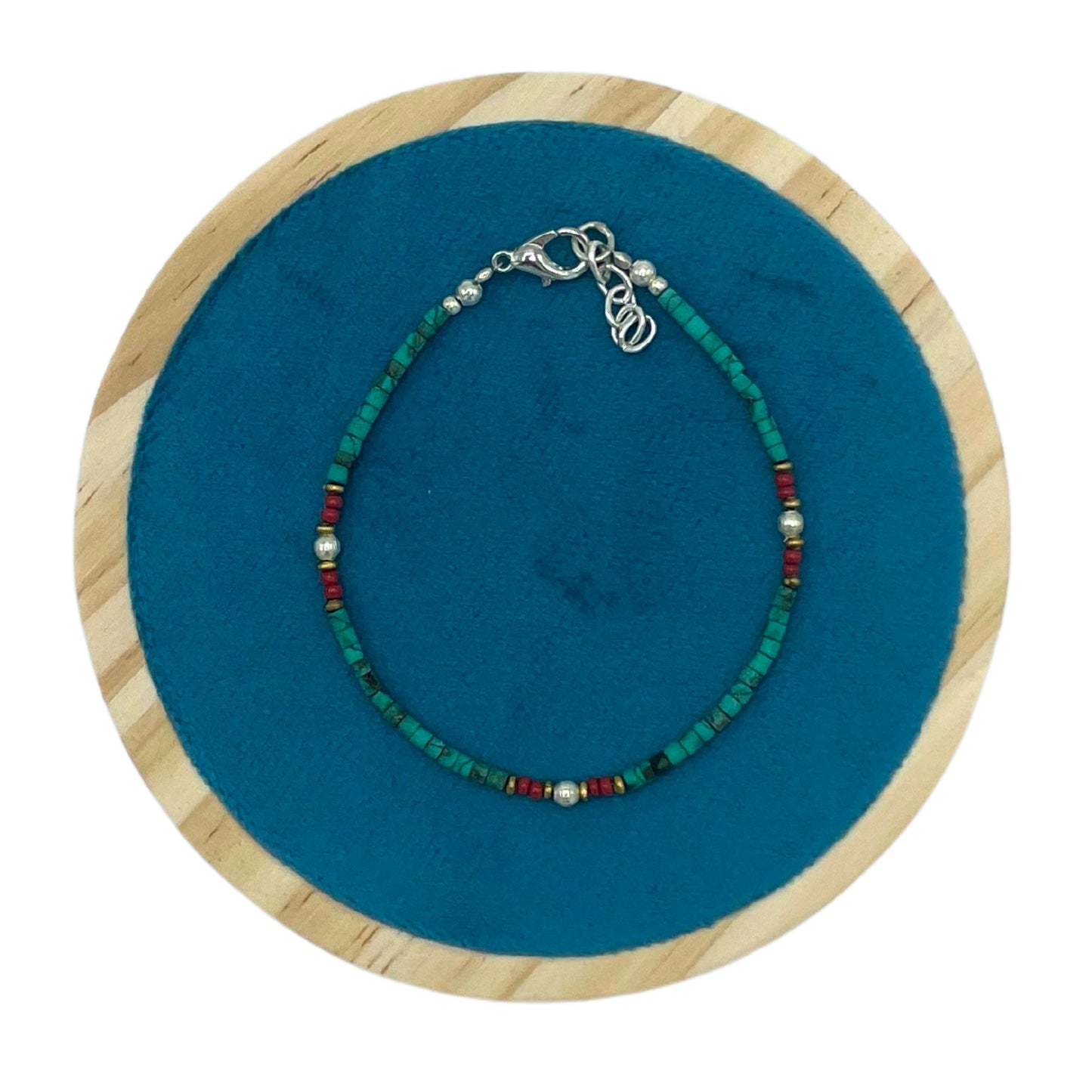 Nepalese Extra Fine Gem Bracelet - Turquoise Beads