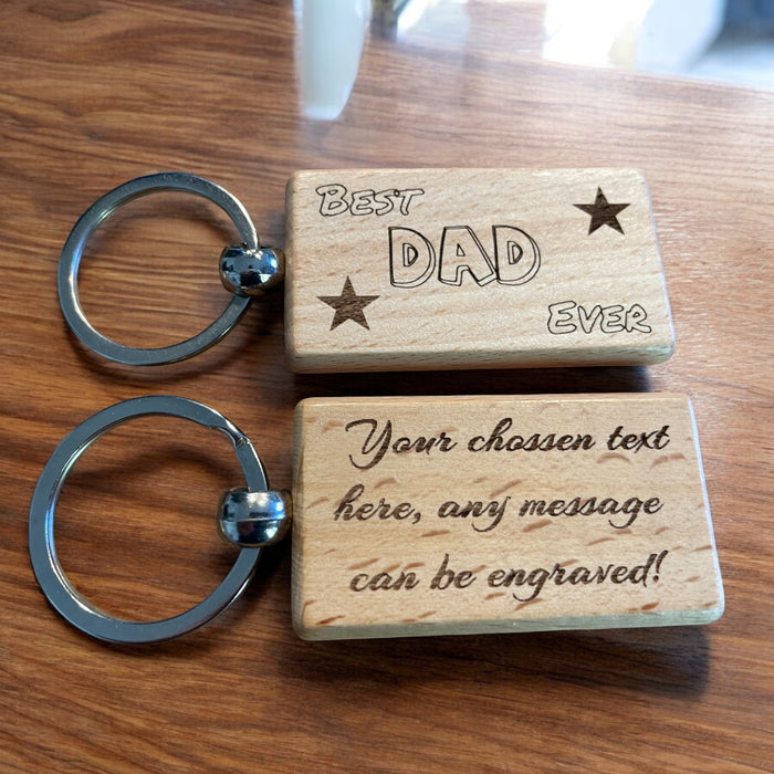 Personalised Best Dad Ever Keyring Gift  | Ashton and Finch
