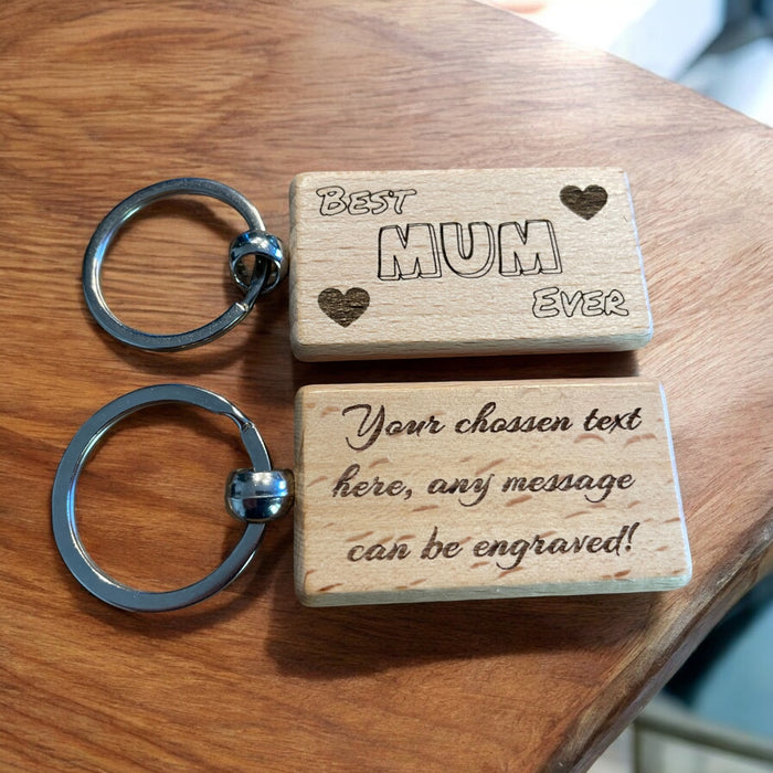 Personalised Best Mum Ever Keyring Gift  | Ashton and Finch