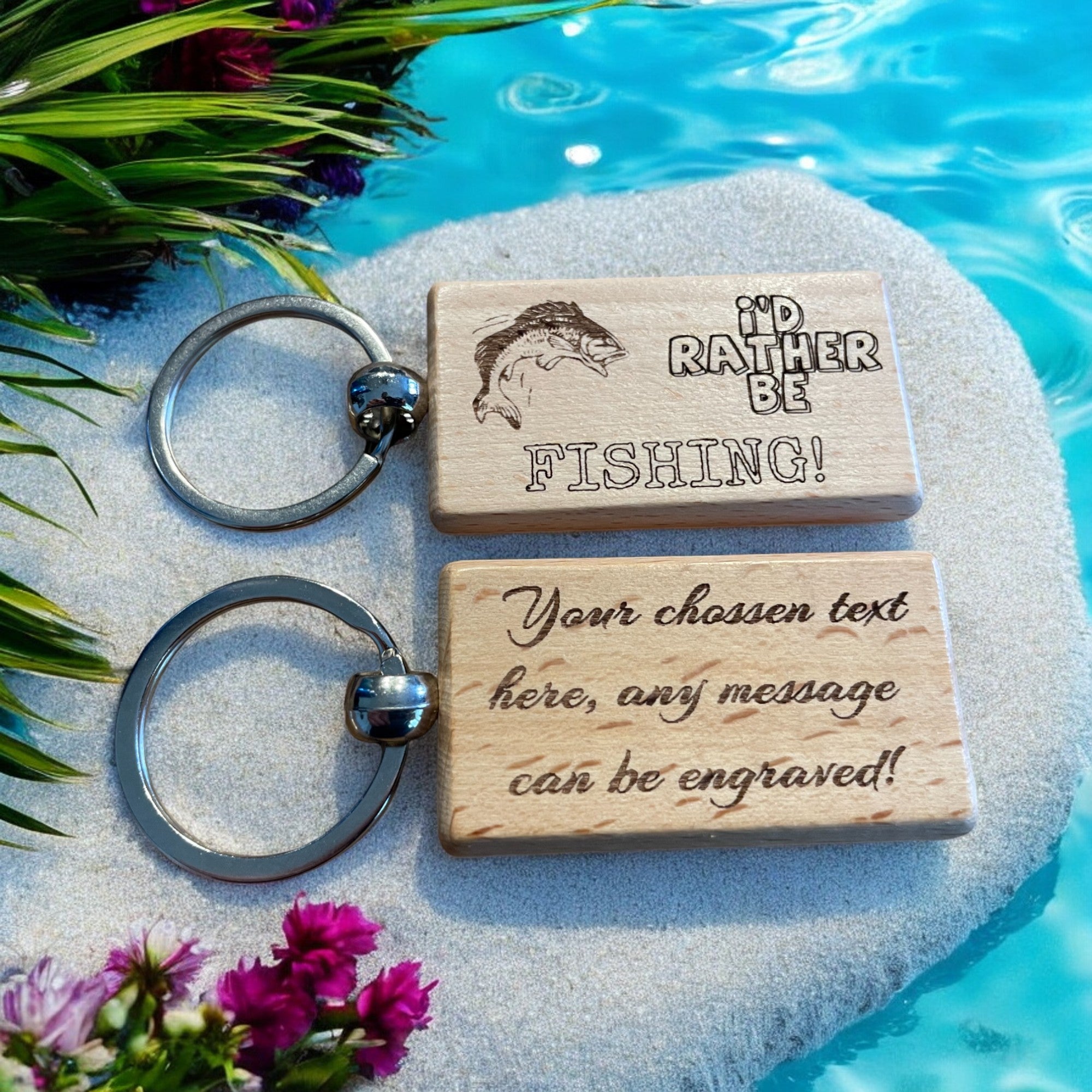 Fishing Keyring Personalised Fishing Keyring – Ashton and Finch
