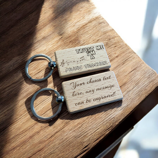 Personalised Music Teacher Keyring Gift  | Ashton and Finch