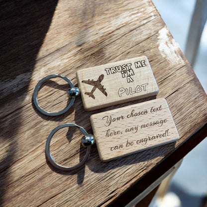 Personalised Pilot Keyring Gift  | Ashton and Finch