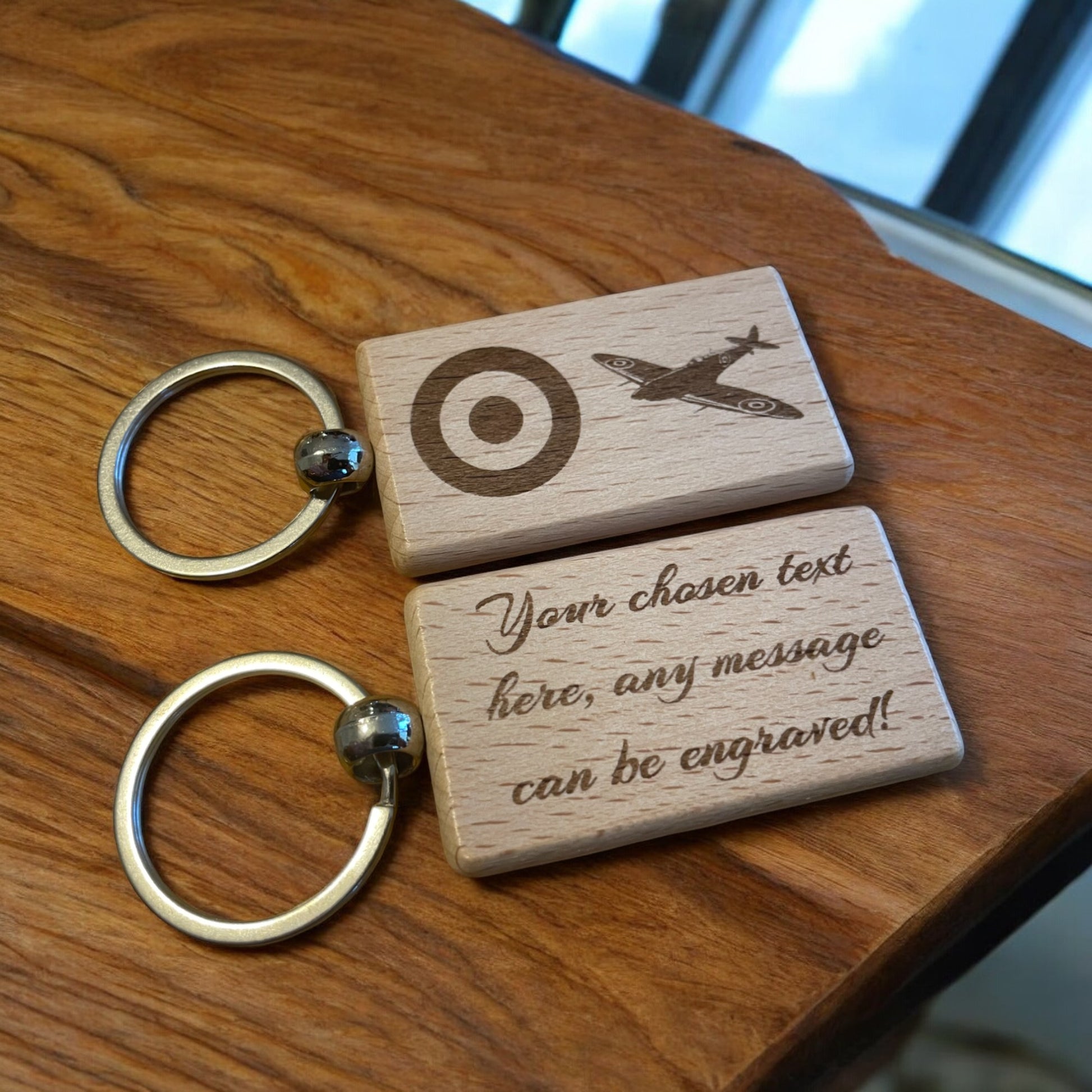 Personalised RAF Spitfire Keyring Gift  | Ashton and Finch