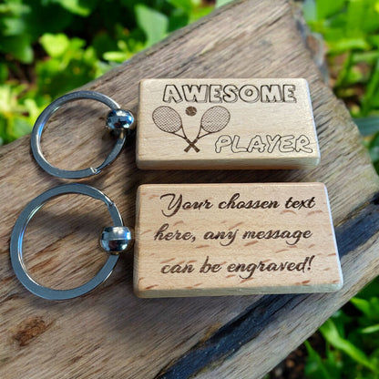 Personalised Tennis Keyring Gift  | Ashton and Finch