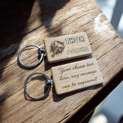 Personalised Thor Hammer Keyring Gift  | Ashton and Finch