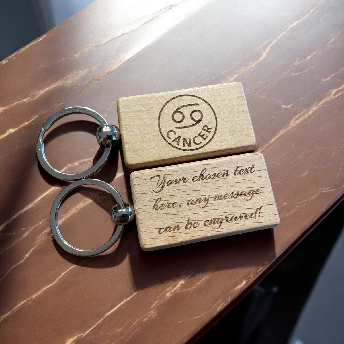 Cancer Star Sign Key Rings Cancer Zodiac Personalised Keyring – Ashton and Finch