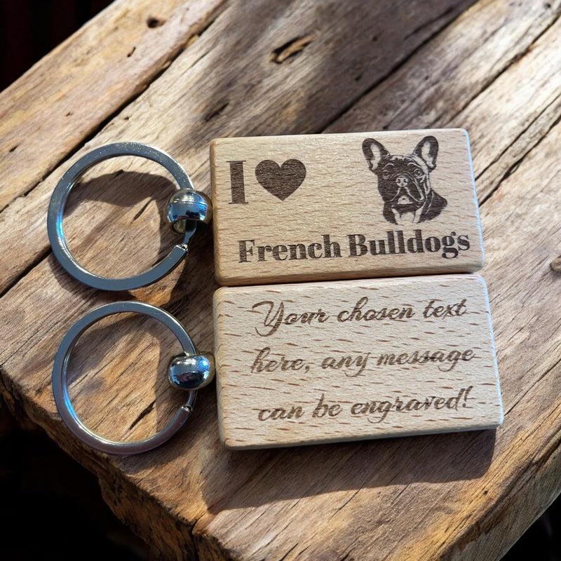 French Bulldog Keyring – Personalised Dog Lover Gift