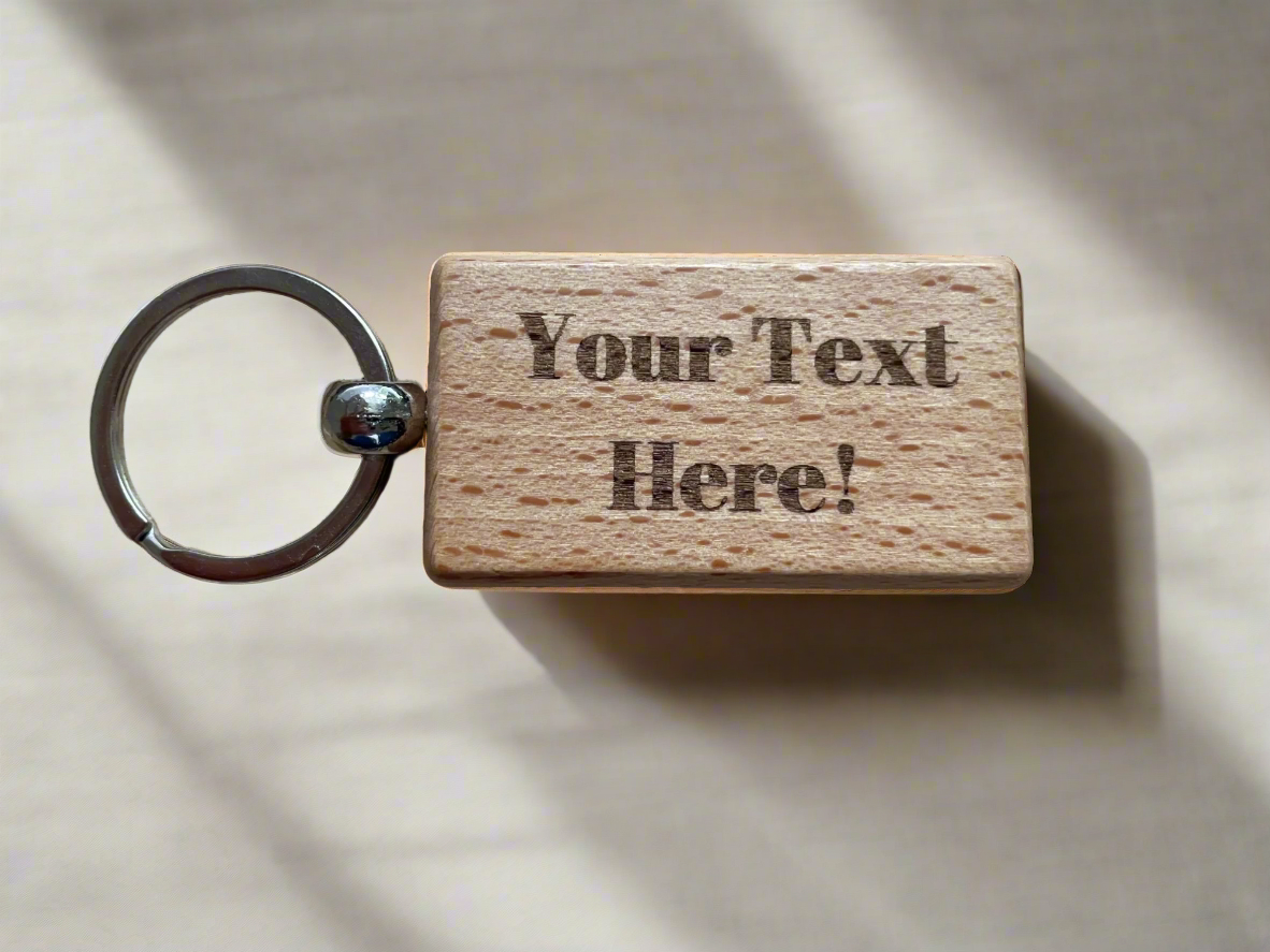 Personalised Wooden Keyring Gift  | Ashton and Finch
