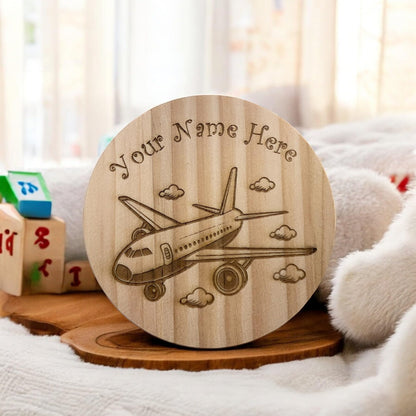 Personalised Aeroplane Coaster | Ashton and Finch
