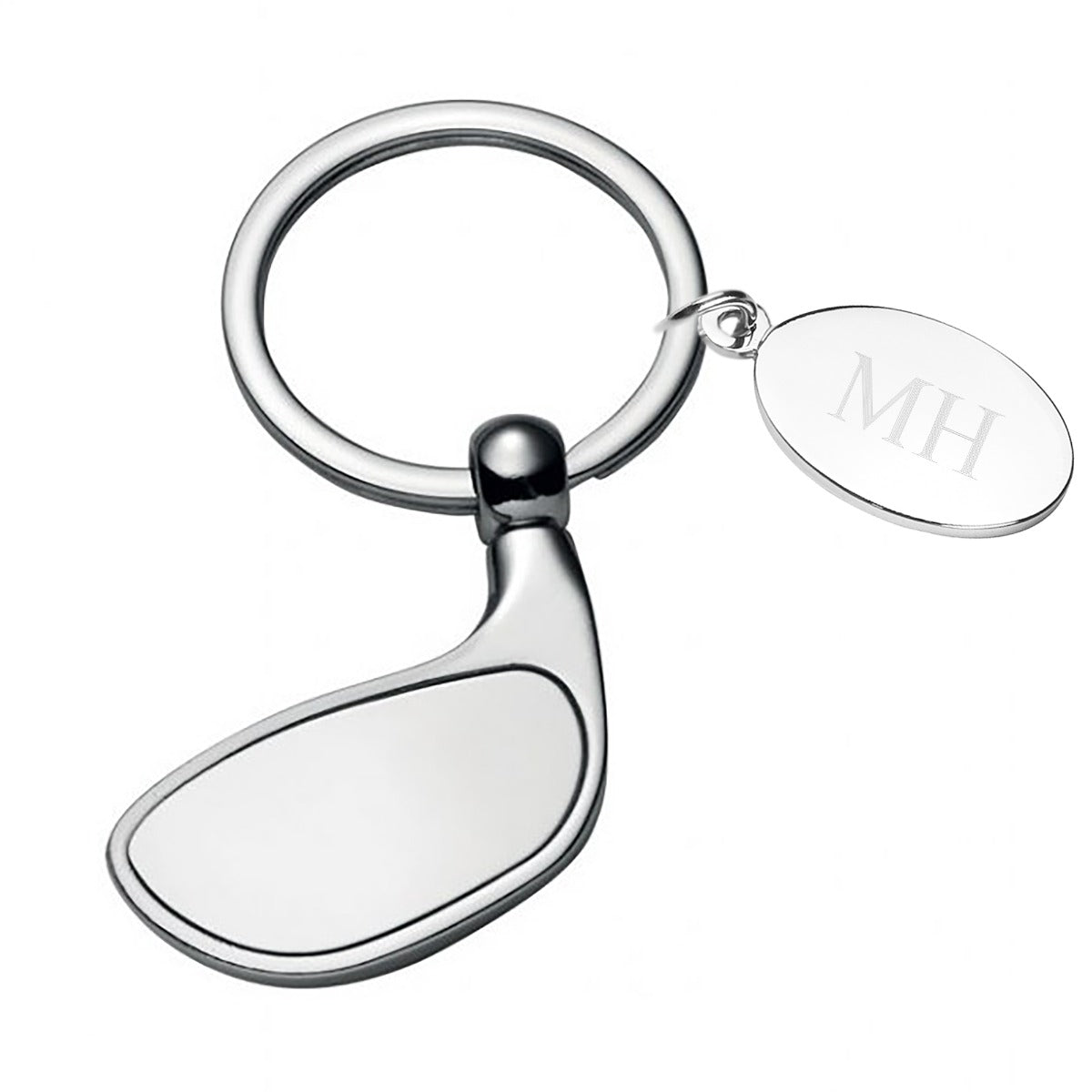 Personalised Golf Club Keyring with Engravable Token
