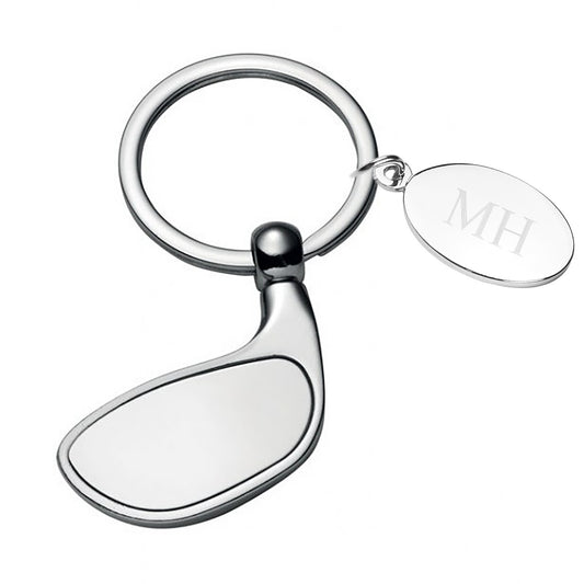 Personalised Golf Club Keyring with Engravable Token
