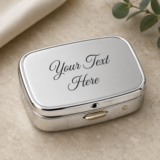 Personalised Rectangle Pill Box