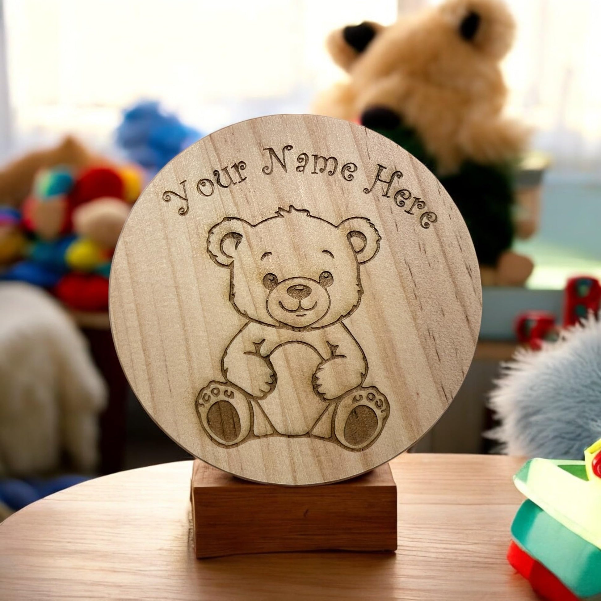 Personalised Teddy Bear Coaster | Ashton and Finch