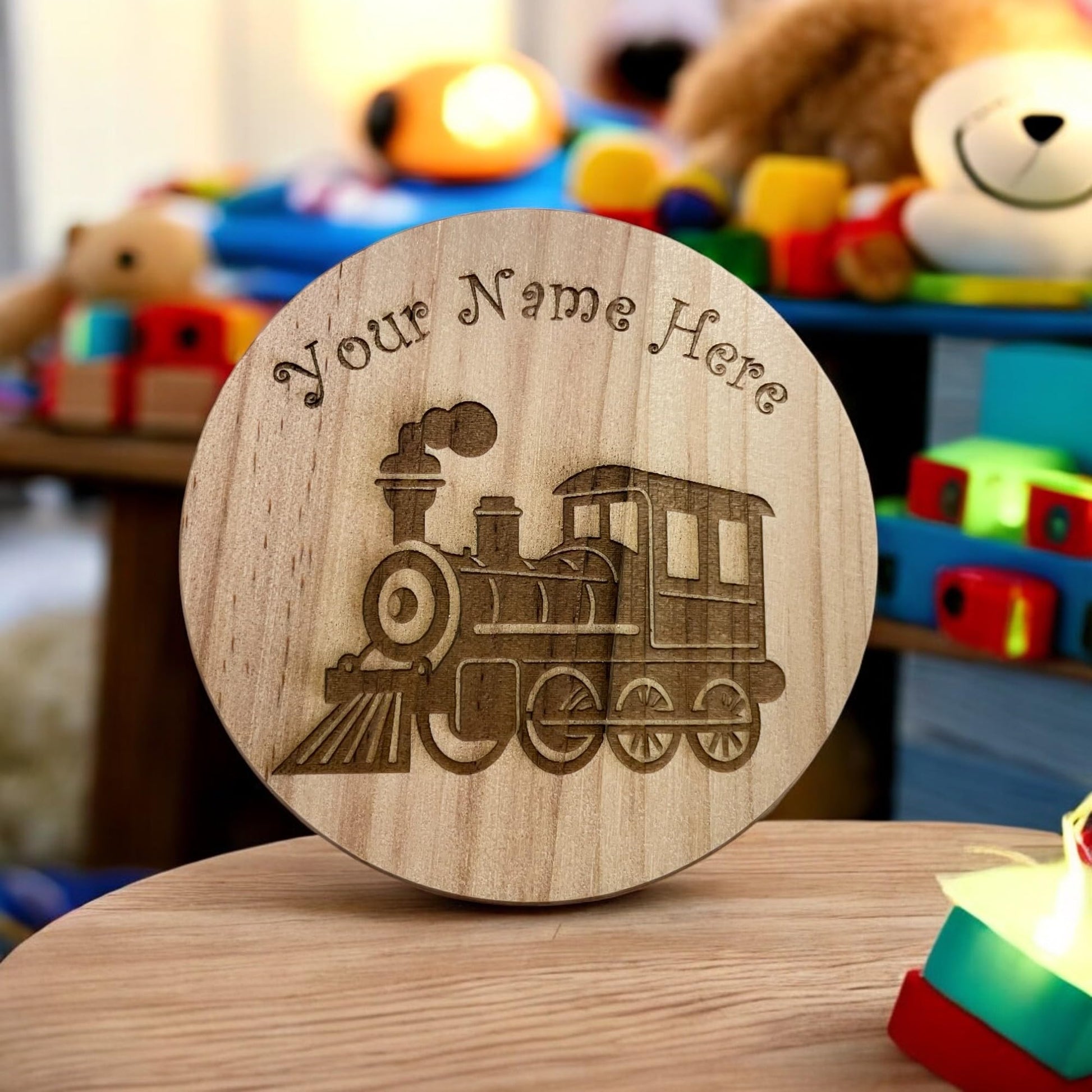 Personalised Train Coaster | Ashton and Finch
