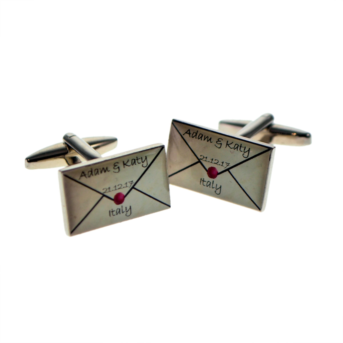 Personalised Wedding Invitation Letter Style Cufflinks | Ashton and Finch
