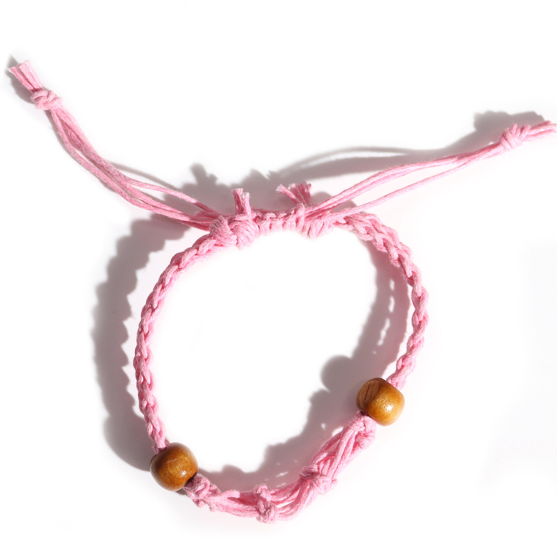 Pink Gemstone Bracelet Cord
