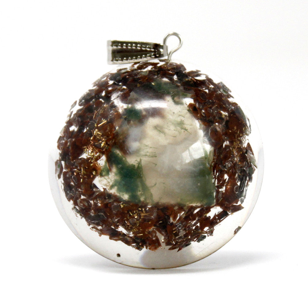 Power Block in Dome Orgonite Power Pendant