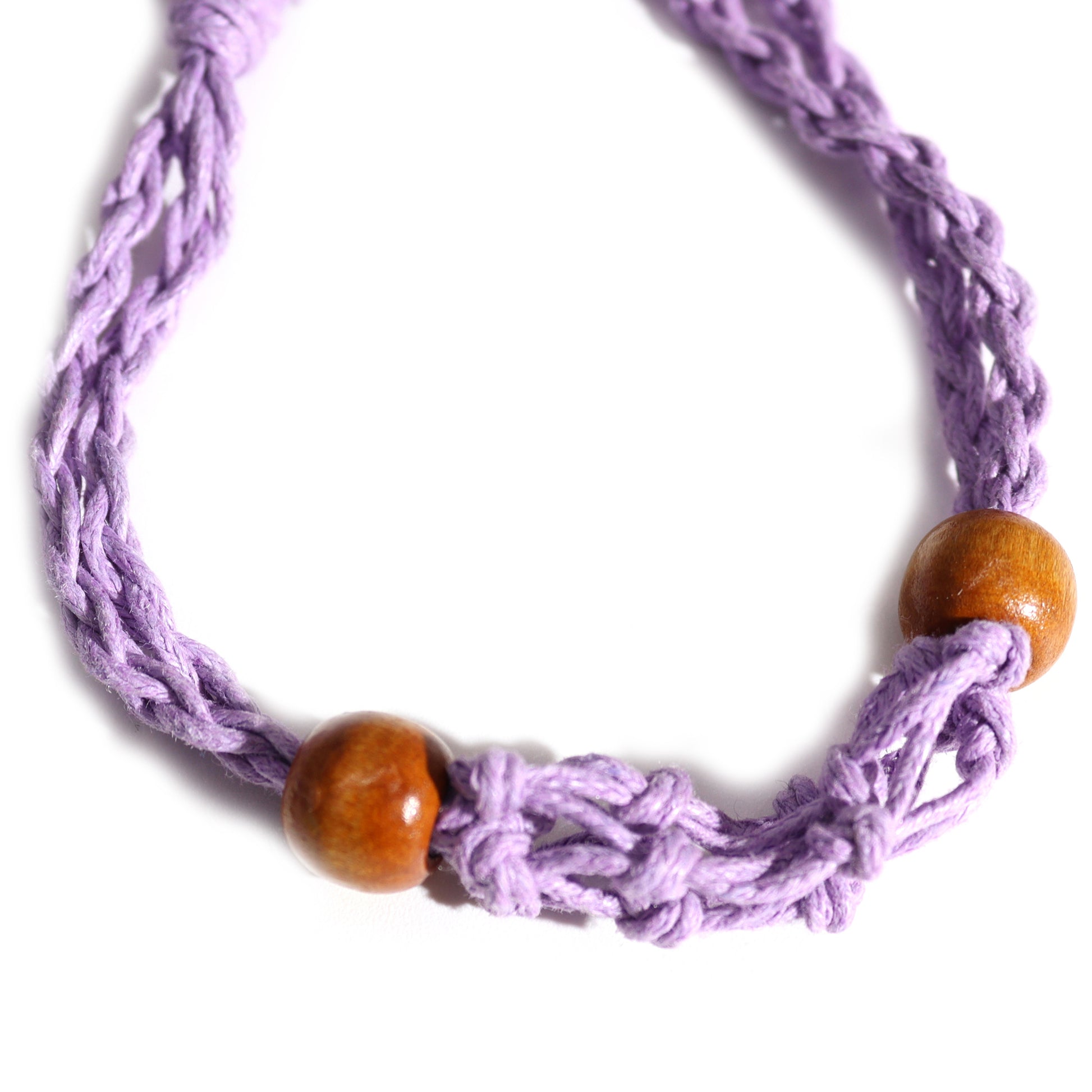Purple Gemstone Bracelet Cord