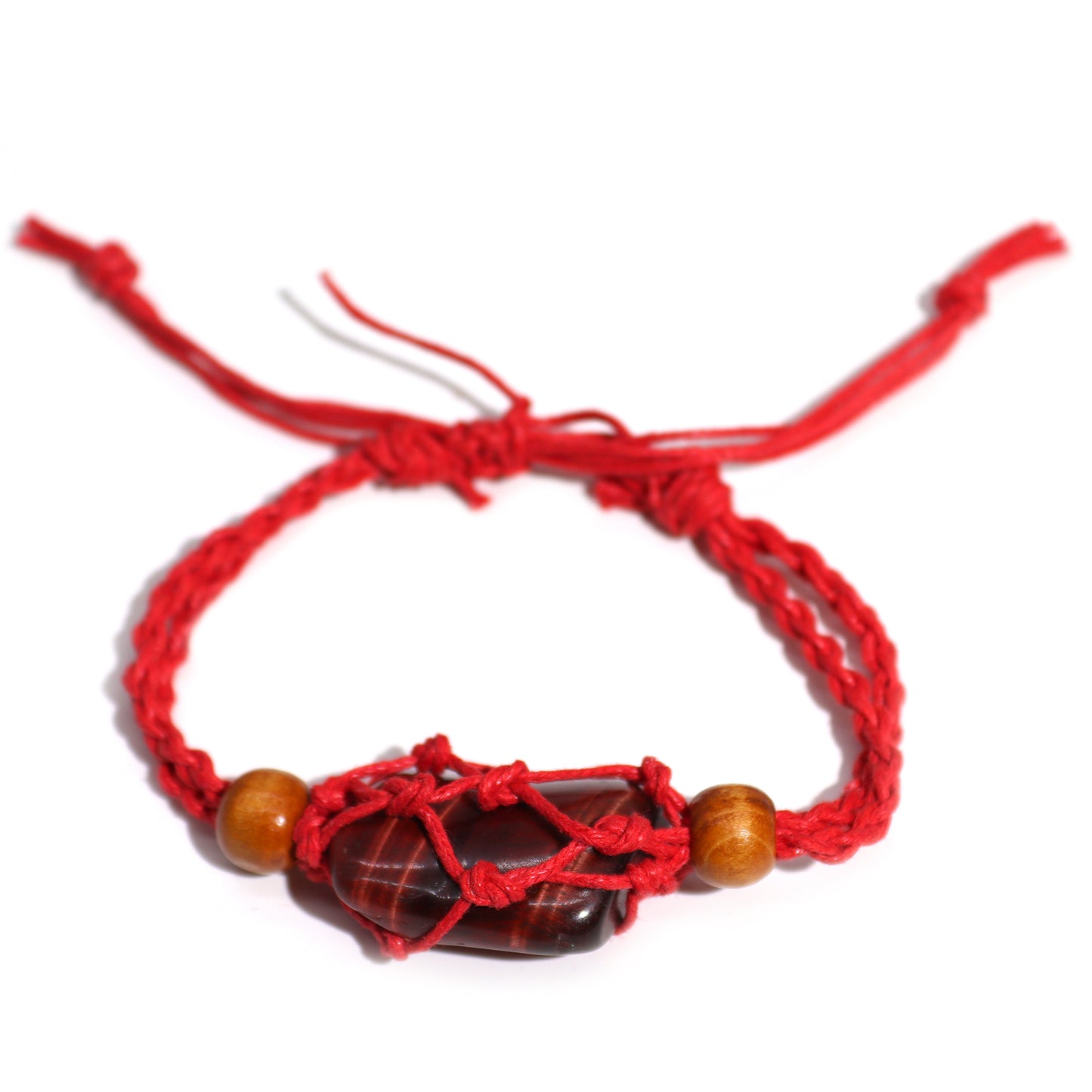 Red Gemstone Bracelet Cord