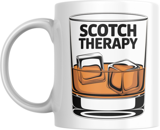 Scotch Therapy Mug – Funny Whisky Glass Coffee Cup
