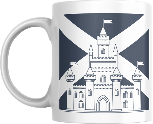 Scottish Castle Mug – Scotland Flag Coffee Cup