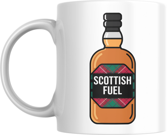Scottish Fuel Mug – Funny Whisky Bottle Coffee Cup