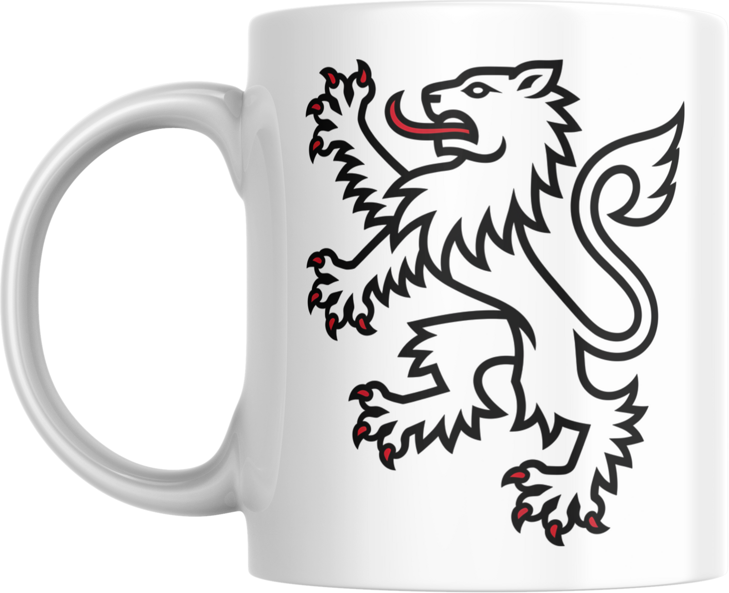 Scottish Lion Rampant Mug – Shield Emblem Coffee Cup