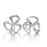 Shamrock Clover Irish Earrings Stud 925 Silver | Ashton and Finch