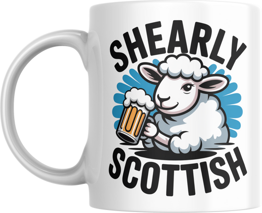 Shearly Scottish Mug – Funny Sheep Beer Coffee Cup