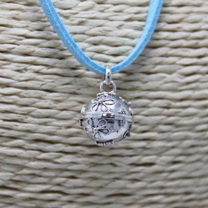 Silver Angel Bell with 12mm Grace Charm Pendant