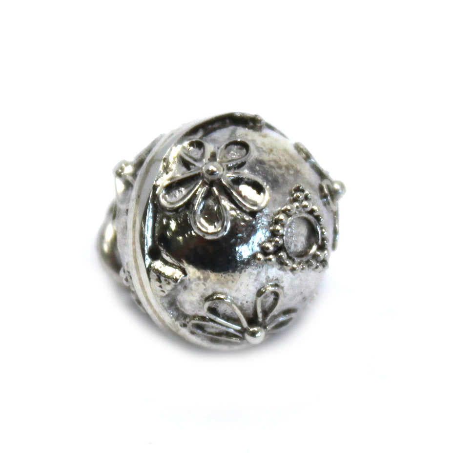 Silver Angel Bell with 12mm Grace Charm Pendant