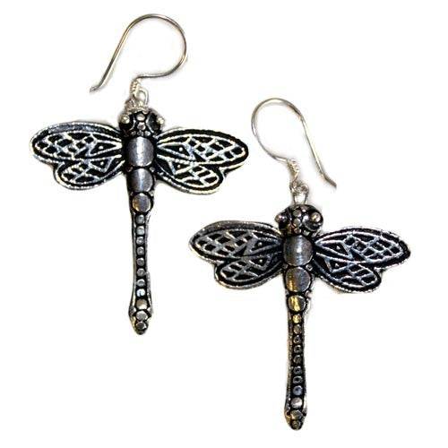 Silver Dragonfly Earrings