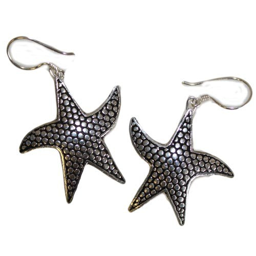 Silver Starfish Earrings