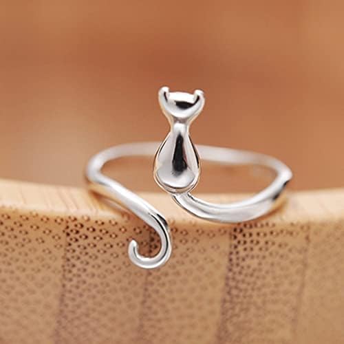 Silver Cat Adjustable Ring | Ashton and Finch