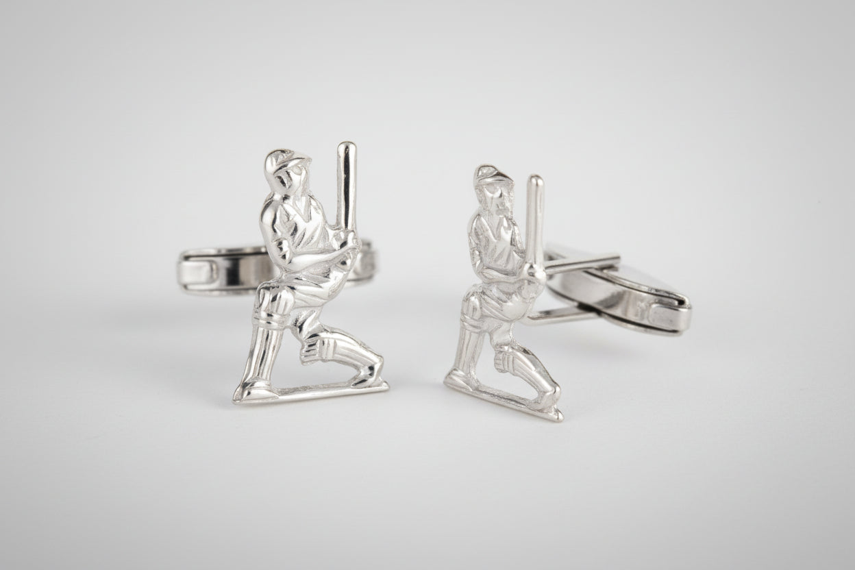Sterling Silver Cricket Cufflinks - Ashton and Finch