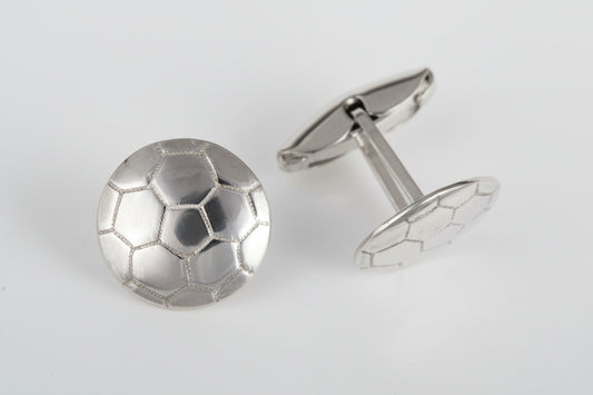 Sterling Silver Football Cufflinks - Ashton and Finch